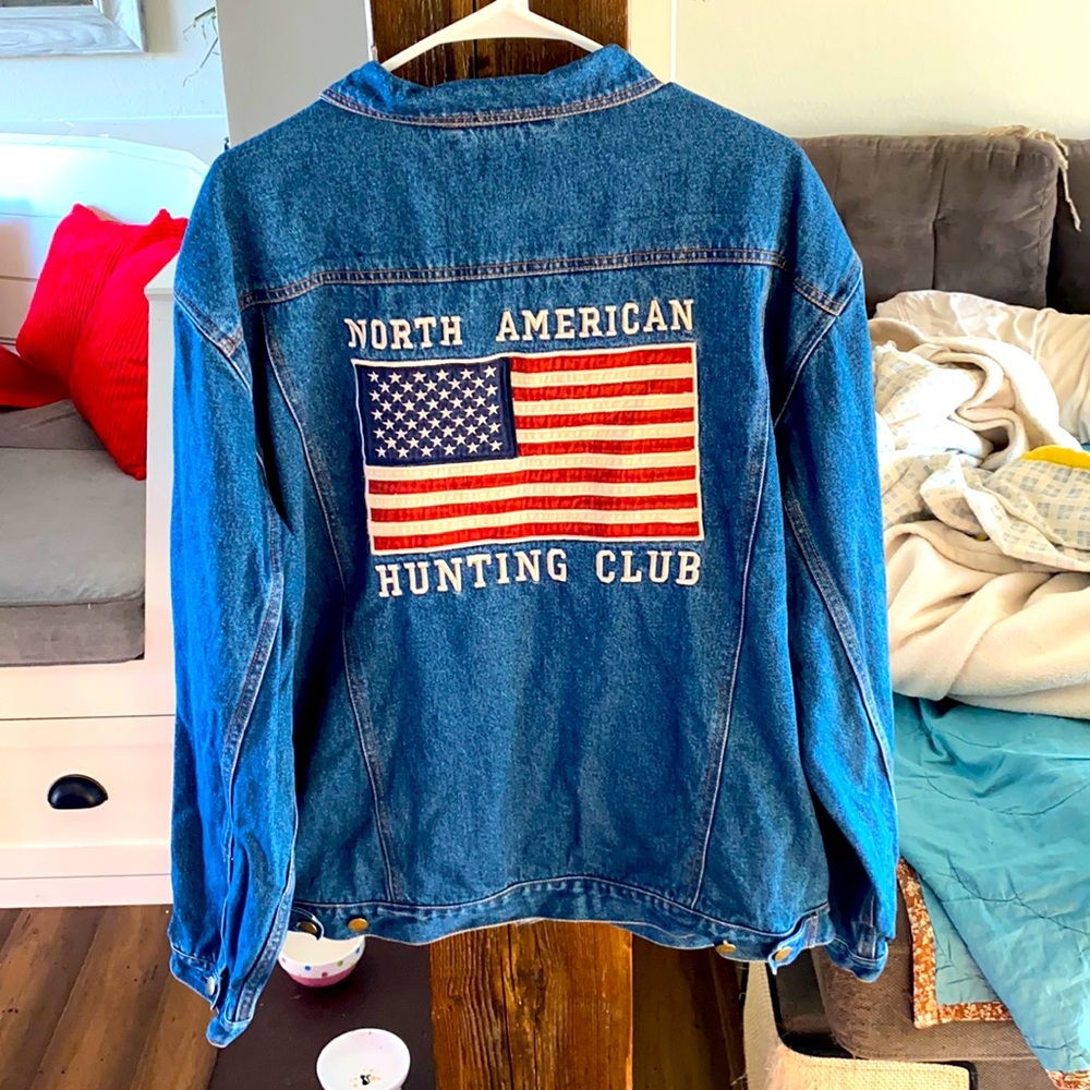 American Flag Jean Jacket